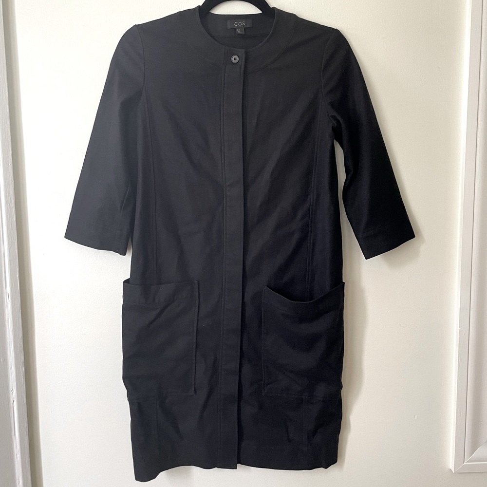 COS light wool jacket dress size 2